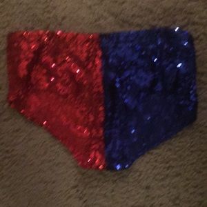 Harley Quinn costume sequin briefs